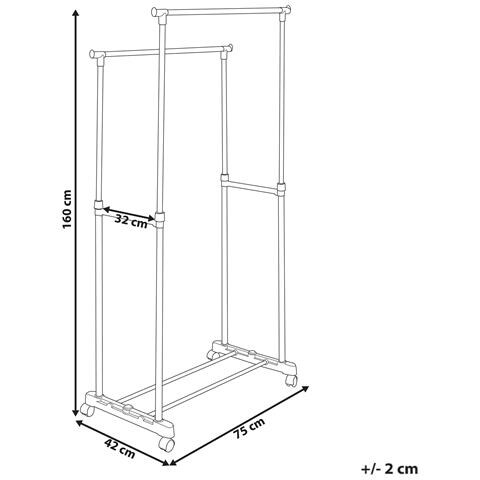 Appendiabiti Gilmer Nero - Foto 8