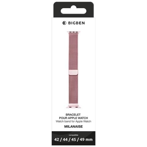 Cinturino Per Apple Watch 42/44/45/49 Mm Milanese, Rosa - Foto 2