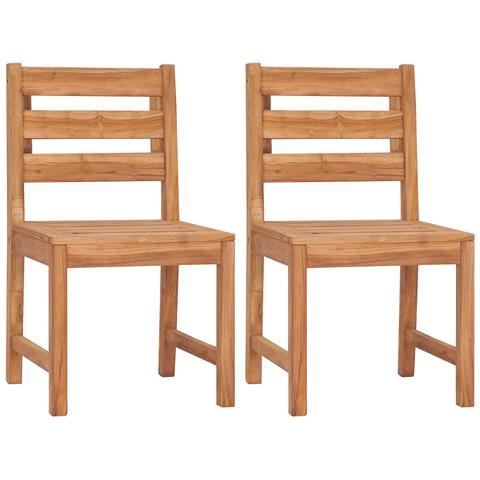 Set da Pranzo per Giardino 4 pz in Legno Massello di Teak - Foto 10