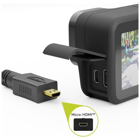 74433 cavo HDMI 2 m HDMI tipo A (Standard) HDMI tipo D (Micro) Nero - Foto 2