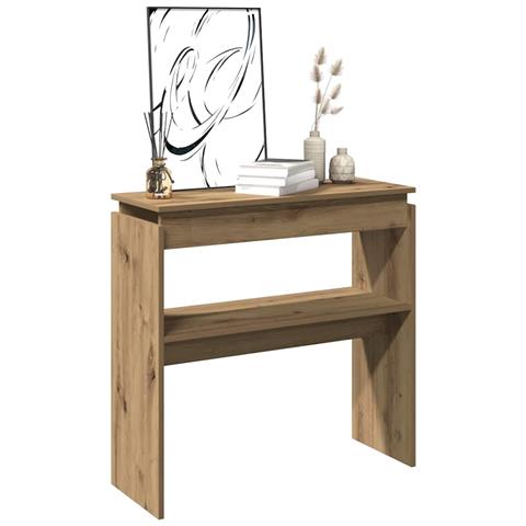 Tavolo Consolle Rovere Artigianale 102x30x80 Cm In Truciolato - Foto 1