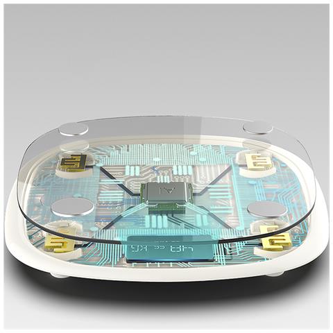 Bilancia Intelligente Bluetooth Con Termometro. App Con Analisi Corporea. Batteria Ricaricabile. - Foto 2