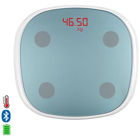 Bilancia Intelligente Bluetooth Con Termometro. App Con Analisi Corporea. Batteria Ricaricabile. - Foto 1