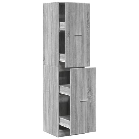 Armadietto Da Farmacia Grigio Sonoma 40x41x174,5 Cm Truciolato - Foto 2