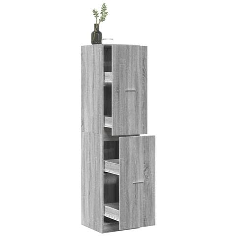 Armadietto Da Farmacia Grigio Sonoma 40x41x174,5 Cm Truciolato - Foto 1