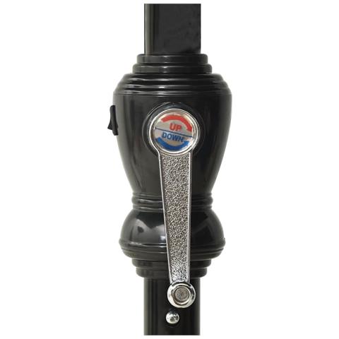 Lusso Casadino - Ombrellone A Sbalzo Con Palo In Acciaio E Led Nero 2x3 M - Foto 8