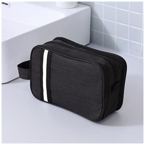 Borsa Da Toilette Impermeabile Da Donna, Organizer Per Cosmetici Da Viaggio Black - Foto 4