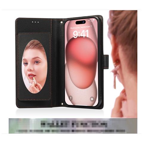 (13pro) Custodia Multifunzionale Per Telefono Con Specchio E Porta Carte - Foto 2