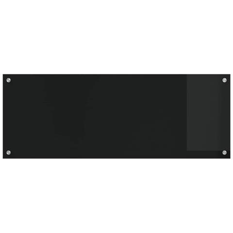 Schienale da Cucina  Nero 110x40x0,6 cm in Vetro Temperato - Foto 2