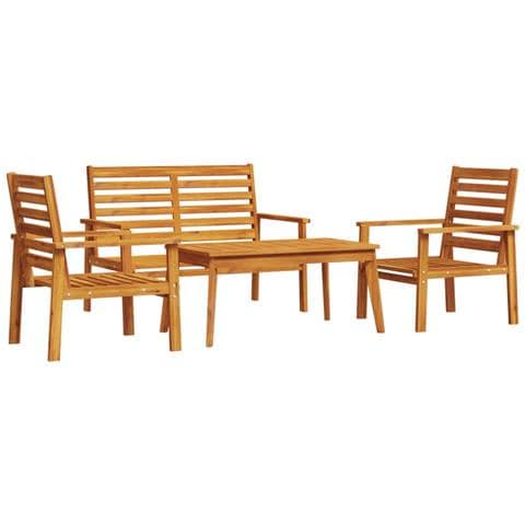 Set Salotto da Giardino 4 pz in Legno Massello di Acacia - Foto 1