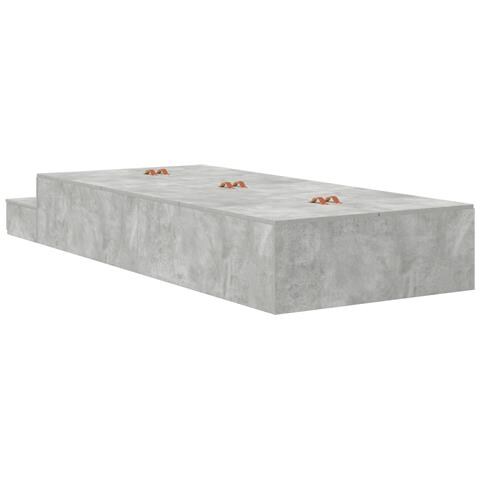 Struttura letto contenitore Grigio cemento 100x200 cm - Foto 9