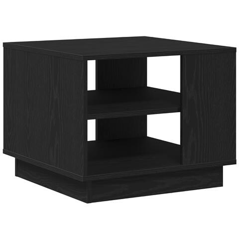 Tavolino da caffè in rovere nero 55x55x42 cm realizzato in legno ingegnerizzato - Foto 1