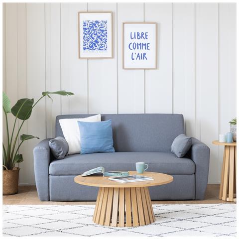 Liv Tavolino Rotondo 80cm In Stile Scandinavo - Foto 8