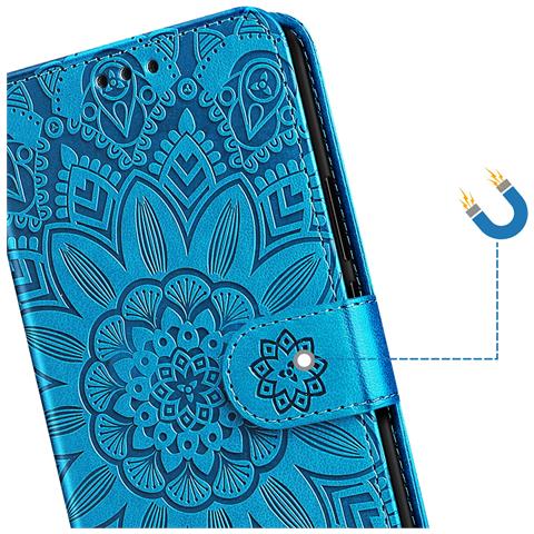 Custodia A Portafoglio Per Redmi 15c Con Motivo Mandala E Porta Carte - Foto 5