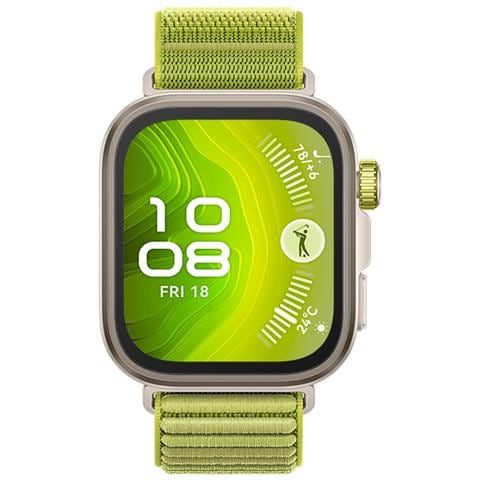 WATCH FIT 4 Pro, vetro zaffiro, cassa in titanio e cinturino verde. Fino a 10 giorni di autonomia e compatibile con iOS e Android. - Foto 1