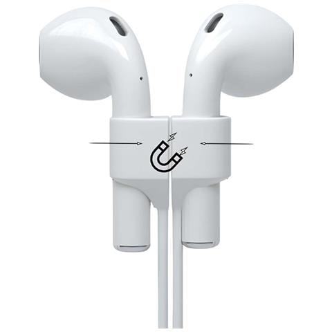 Collare Magnetico Per Auricolari Wireless, Bianco - Foto 4