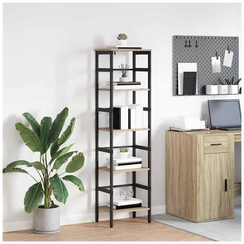 Libreria Rovere Sonoma 40 x 29,5 x 149 cm Legno multistrato - Foto 2