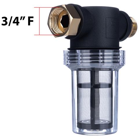 Filtro Acqua 3/4"" F-m 40 Micron - Metallo, 10 Bar | Alta Qualità, Facile Pulizia | Per Irrigazione, Fontane, Protezione Dispositivi - Foto 2