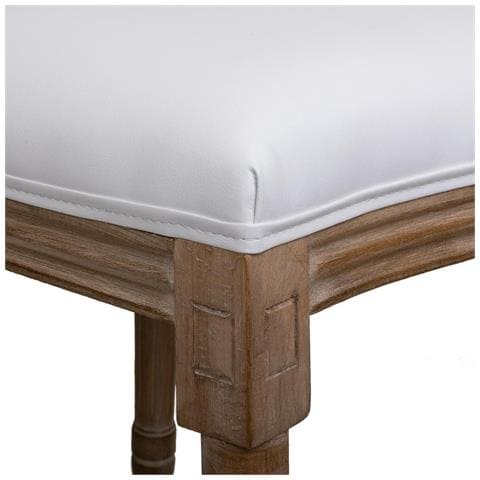 Sedia In Legno Imbottita Bianca 48x46x48/96h - Foto 8