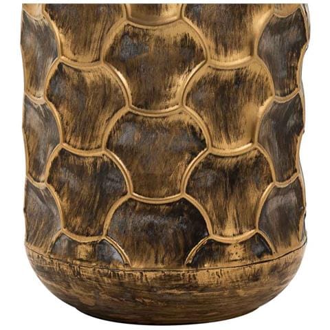 Vaso In Metallo Marrone 23,5x23,5x57h - Foto 6