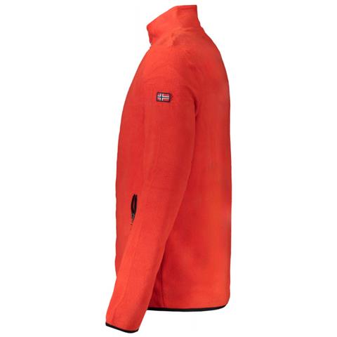 NORVEGIA FELPA ROSSA CON CERNIERA DA UOMO 1963 - Taglia: L, Colore: Rosso - Foto 3