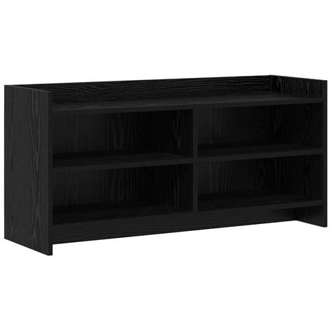 Mobile TV 100 x 33 x 47 cm Rovere Nero Legno ingegnerizzato - Foto 1