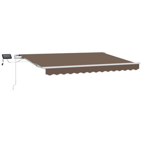 Tenda retrattile Tortora 300 x 250 cm Tessuto e Alluminio - Foto 1