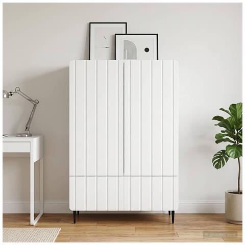 Credenza Bianco 66 x 34,5 x 97 cm Legno ingegnerizzato - Foto 2