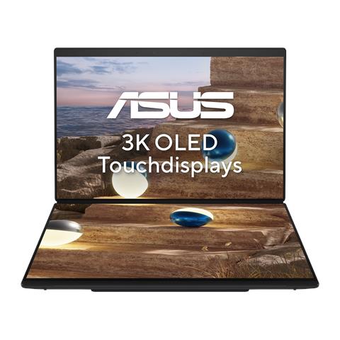 Zenbook Duo UX8407AA-SN262W Intel Core Ultra 9 386H Ibrido (2 in 1) 35,6 cm (14") Touch screen 3K 32 GB LPDDR5x-SDRAM 1 TB SSD Wi-Fi 7 (802.11be) Windows 11 Home Grigio - Foto 1