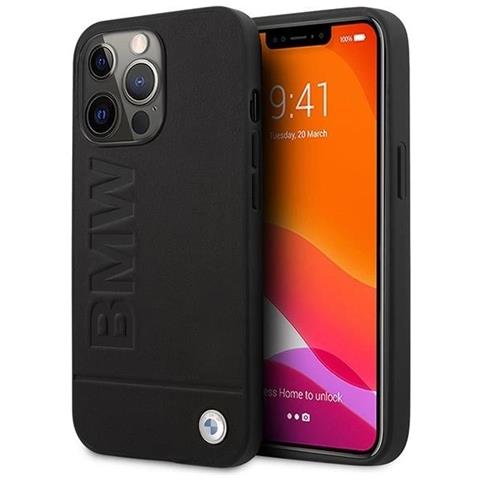 Custodia Bmw Bmhmp14xsllbk Per Iphone 14 Pro Max 6,7 Nera / Custodia Nera Con Logo E Stampa Magsafe - Foto 1