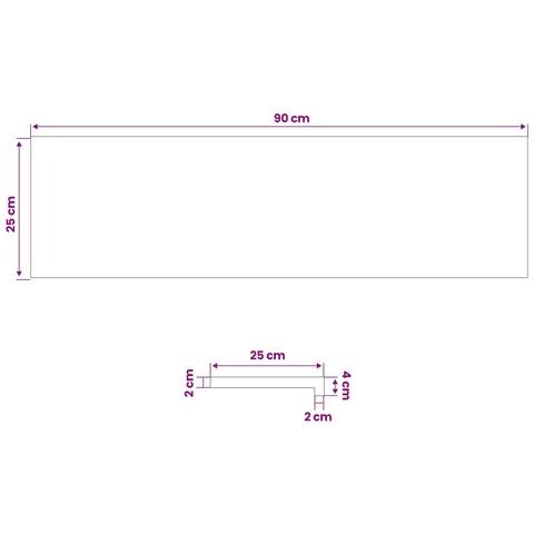 Tappeti per scale 2 pz 90 x 25 x 2 cm Marrone - Foto 7