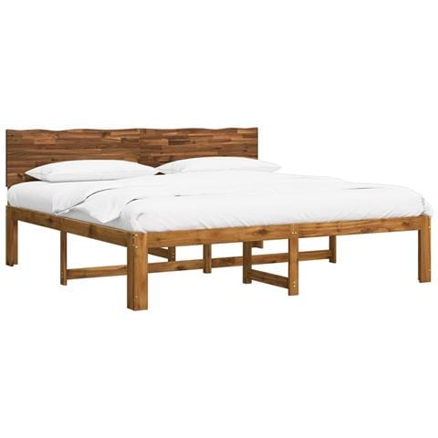 Letto matrimoniale con testiera ROSTOCK Naturale 180 x 200 cm - Foto 1