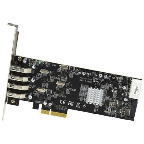 Adattatore scheda SuperSpeed USB 3.0 con 4 porte PCI Express (PCIe) con 4 canali da 5 Gbps dedicati - UASP - Alimentazione SATA / LP4 - Foto 2