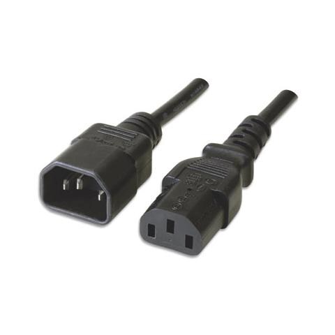 ICOC 03-NC-01 - Cavo prolunga VDE C13 F a C14 M 1 m nero - Foto 2