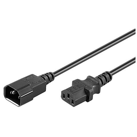 ICOC 03-NC-01 - Cavo prolunga VDE C13 F a C14 M 1 m nero - Foto 1