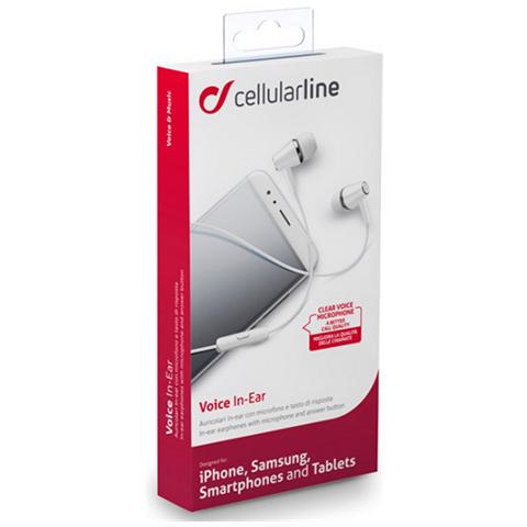 Auricolare Mic. In-ear Univ. - Cellular Line Bianco - Foto 2