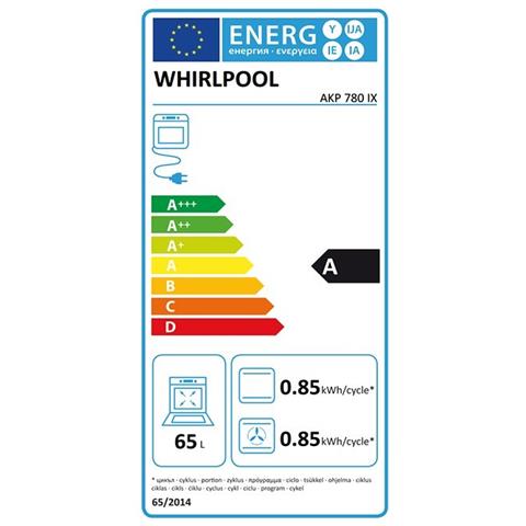 WHIRLPOOL - Forno Elettrico da Incasso AKP9 780 IX Capacità 73 L  Multifunzione Ventilato Colore Acciaio Inox - ePRICE