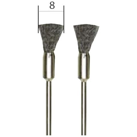 2 Spazzole Acciaio Pennello Minitrapano Mini Trapano Dremel Flessibile - Foto 1