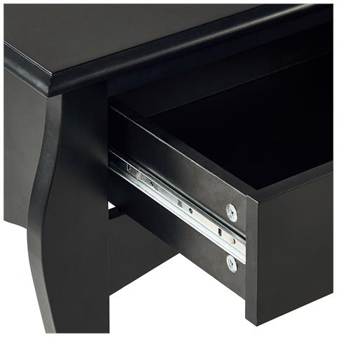 Tavolo Consolle Nero 2 Cassetti Klawock - Foto 17