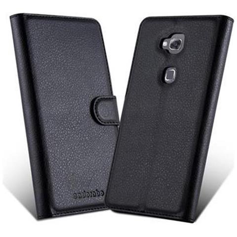 Custodia Compatibile Con Huawei D3 Mate 7 Mini In Nero Carbone - Coperchio Protettiva Con Chiusura Magnetica, Funzione Stand E Tasca Per Le Carte - Foto 13