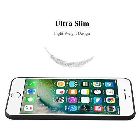 Custodia Compatibile Con Apple Iphone 8 Plus / 7 Plus / 7s Plus In Candy Nero - Coperchio Protettivo In Silicone Tpu Flessibile - Foto 2