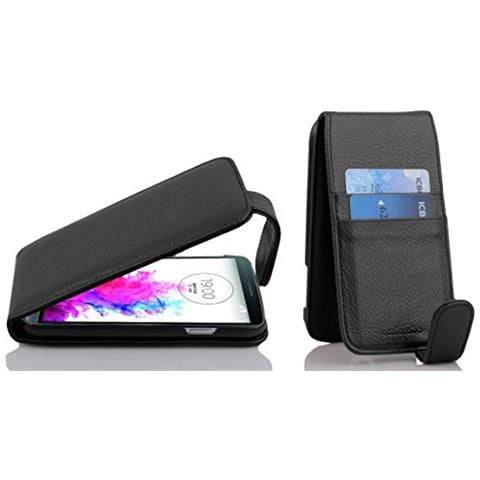 Custodia Compatibile Con Lg G3 In Nero Ossido - Coperchio Protettivo In Design Flip Realizzato In Similpelle Testurizzata - Foto 1