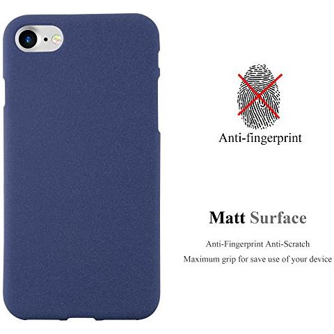 Custodia Compatibile Con Apple Iphone 7 / 7s / 8 / Se 2020 In Frost Blu Scuro - Coperchio Protettivo In Silicone Tpu Flessibile - Foto 2