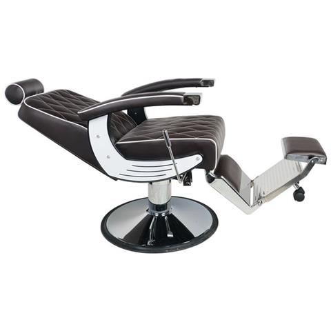 Gabbiano Poltrona Da Barbiere In Similpelle Marrone Imperial - Foto 2