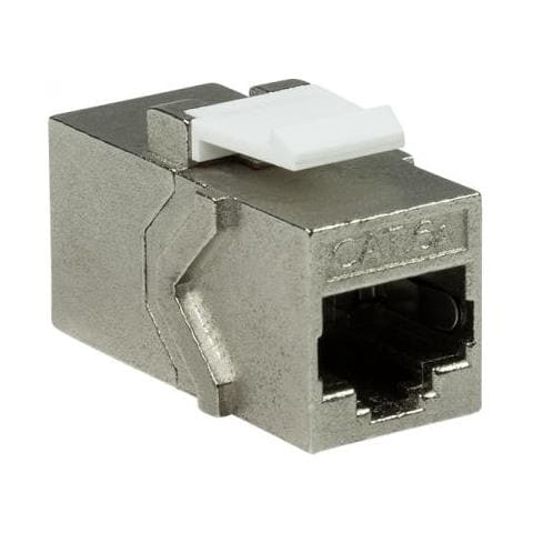 Accoppiatore Cat. 6a Keystone 2xrj45 Stp Larghezza Solo 14,6 Mm Silver - Foto 1