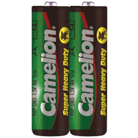 R6 Mignon Aa Batteria Super Heavy Duty, Confezione Da 2 Pezzi (shrink Wrap Confezione)  - Foto 1