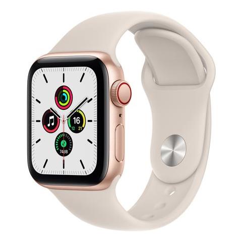 APPLE - Watch SE 40mm Impermeabile 5ATM GPS + Cellular / Bluetooth / Wi- Fi  con Cassa in Alluminio Oro e Cinturino Sport Rosa - ePRICE