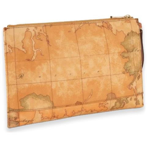 Clutch Piatta Geo Classic Con Manichetto - Cm0436000 - Beige - Foto 1