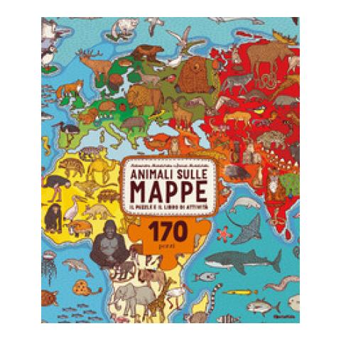 Daniel Mizielinski - Animali Sulle Mappe. Il Puzzle E Il Libro Di Attività. Con Puzzle - Foto 1