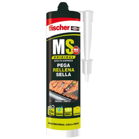 Sigillante Adesivo Fischer - Nero - 290 Ml - 96004 - Foto 1